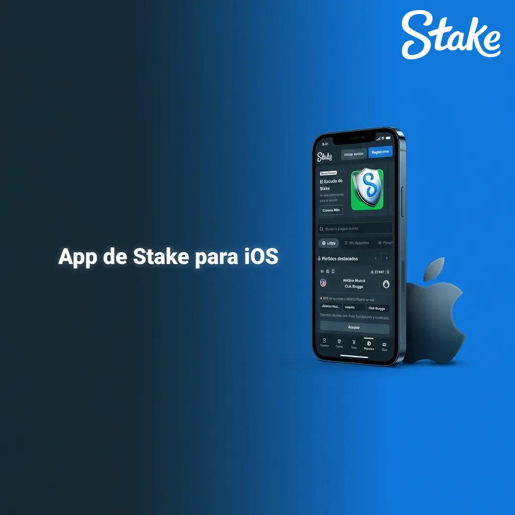 Stake iOS app interface on iPhone showing optimized gambling platform for Apple devices