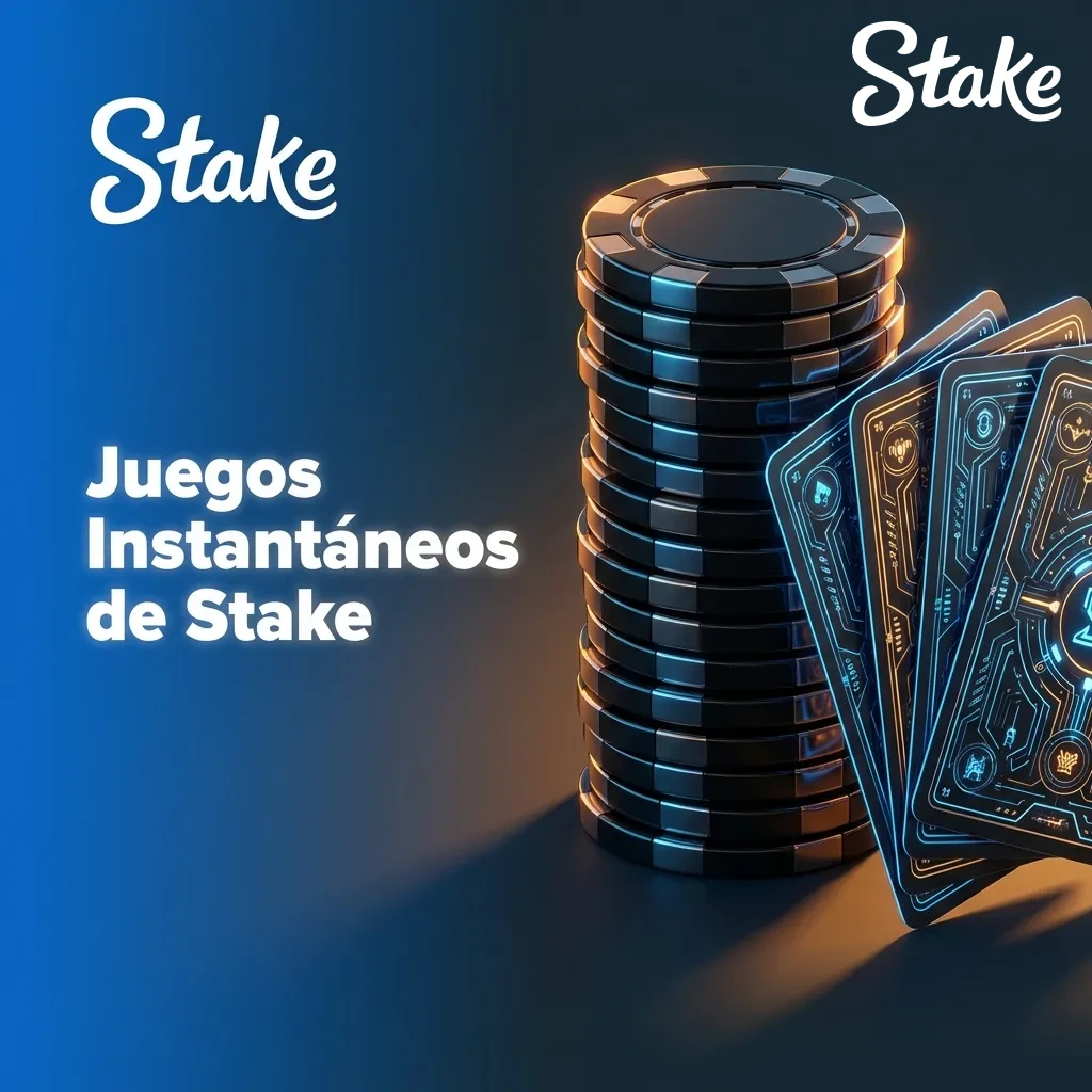 Interfaz de juegos instantáneos de Stake mostrando opciones como Crash, Plinko, Mines, Dice y Keno para juego rápido.